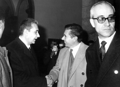 Einweihungsfeier vom 23. Mai 1964 in Anwesenheit vom Premierminister Aldo Moro.